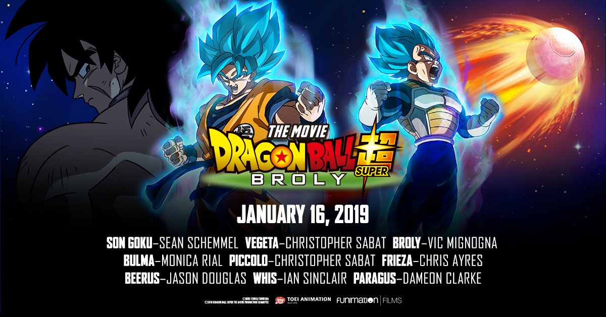 Dragon Ball Super: Broly hits theaters on January 16, 2019 | Toonami  Faithful